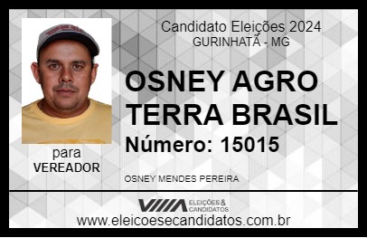 Candidato OSNEY AGRO TERRA BRASIL 2024 - GURINHATÃ - Eleições