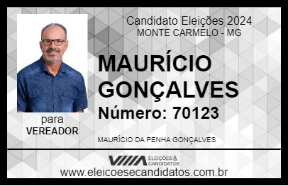 Candidato MAURÍCIO GONÇALVES 2024 - MONTE CARMELO - Eleições