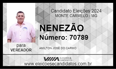 Candidato NENEZÃO 2024 - MONTE CARMELO - Eleições