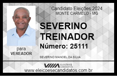 Candidato SEVERINO TREINADOR 2024 - MONTE CARMELO - Eleições