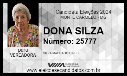 Candidato DONA SILZA 2024 - MONTE CARMELO - Eleições