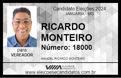 Candidato RICARDO MONTEIRO  2024 - JANUÁRIA - Eleições