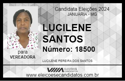 Candidato LUCILENE SANTOS 2024 - JANUÁRIA - Eleições