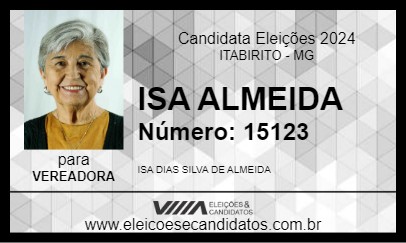 Candidato ISA ALMEIDA  2024 - ITABIRITO - Eleições