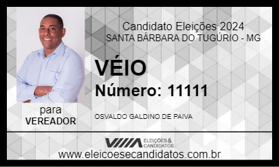 Candidato VÉIO 2024 - SANTA BÁRBARA DO TUGÚRIO - Eleições