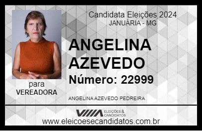 Candidato ANGELINA AZEVEDO 2024 - JANUÁRIA - Eleições