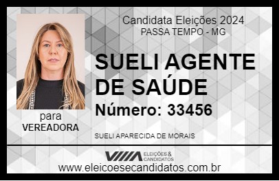 Candidato SUELI AGENTE DE SAÚDE 2024 - PASSA TEMPO - Eleições