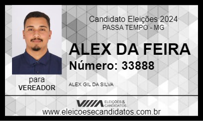 Candidato ALEX DA FEIRA 2024 - PASSA TEMPO - Eleições