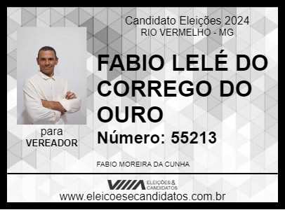 Candidato FABIO LELÉ DO CORREGO DO OURO 2024 - RIO VERMELHO - Eleições