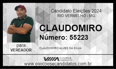 Candidato CLAUDOMIRO 2024 - RIO VERMELHO - Eleições