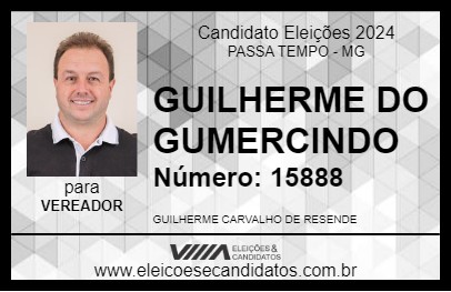 Candidato GUILHERME DO GUMERCINDO 2024 - PASSA TEMPO - Eleições