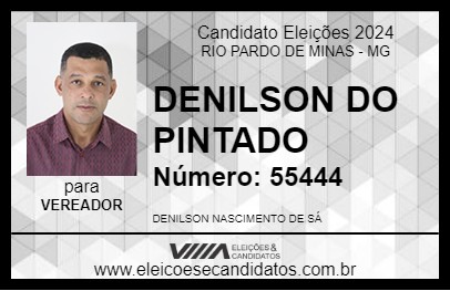 Candidato DENILSON DO PINTADO 2024 - RIO PARDO DE MINAS - Eleições