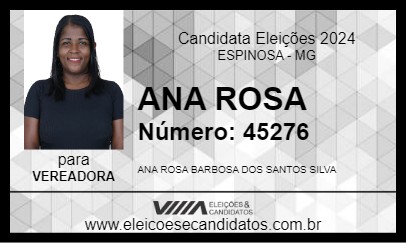 Candidato ANA ROSA 2024 - ESPINOSA - Eleições