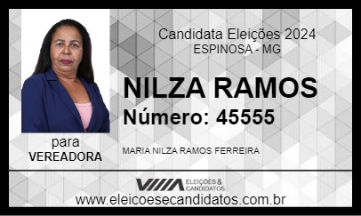 Candidato NILZA RAMOS 2024 - ESPINOSA - Eleições