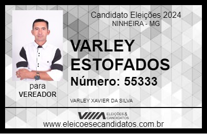 Candidato VARLEY ESTOFADOS 2024 - NINHEIRA - Eleições