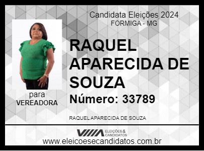 Candidato TIA RAQUEL 2024 - FORMIGA - Eleições