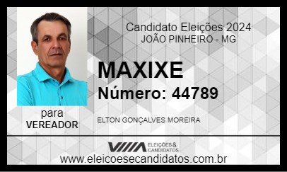 Candidato MAXIXE 2024 - JOÃO PINHEIRO - Eleições