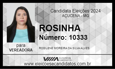 Candidato ROSINHA 2024 - AÇUCENA - Eleições