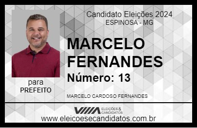 Candidato MARCELO FERNANDES 2024 - ESPINOSA - Eleições