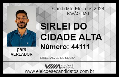 Candidato SIRLEI DO CIDADE ALTA 2024 - PAVÃO - Eleições