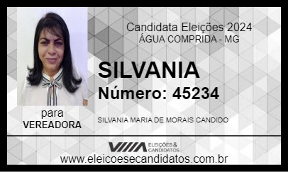 Candidato SILVANIA 2024 - ÁGUA COMPRIDA - Eleições