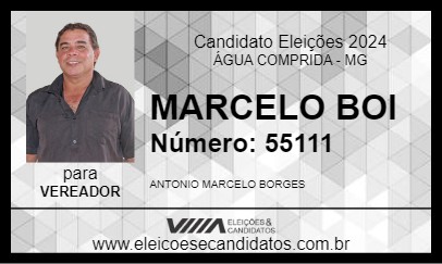 Candidato MARCELO BOI 2024 - ÁGUA COMPRIDA - Eleições