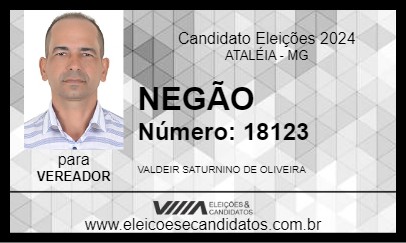 Candidato NEGÃO 2024 - ATALÉIA - Eleições