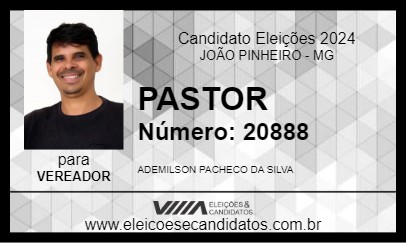 Candidato PASTOR 2024 - JOÃO PINHEIRO - Eleições