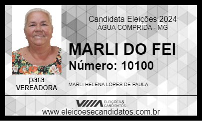 Candidato MARLI DO FEI 2024 - ÁGUA COMPRIDA - Eleições