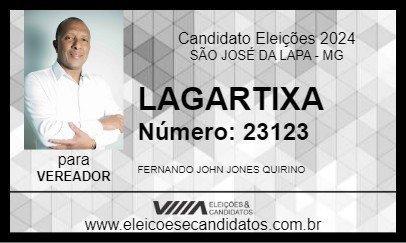 Candidato LAGARTIXA 2024 - SÃO JOSÉ DA LAPA - Eleições