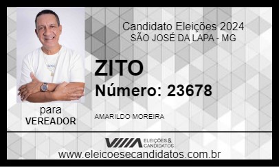 Candidato ZITO 2024 - SÃO JOSÉ DA LAPA - Eleições