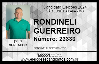 Candidato RONDINELI GUERREIRO 2024 - SÃO JOSÉ DA LAPA - Eleições