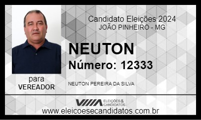 Candidato NEUTON 2024 - JOÃO PINHEIRO - Eleições