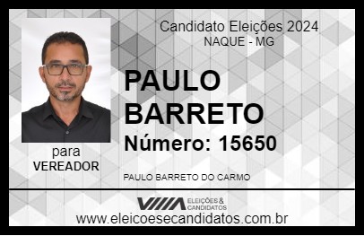 Candidato PAULO BARRETO 2024 - NAQUE - Eleições