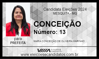 Candidato CONCEIÇÃO 2024 - MESQUITA - Eleições