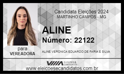 Candidato ALINE 2024 - MARTINHO CAMPOS - Eleições