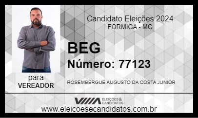 Candidato BEG 2024 - FORMIGA - Eleições