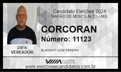 Candidato CORCORAN 2024 - BARÃO DE MONTE ALTO - Eleições