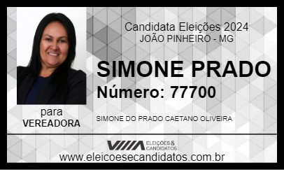 Candidato SIMONE PRADO 2024 - JOÃO PINHEIRO - Eleições