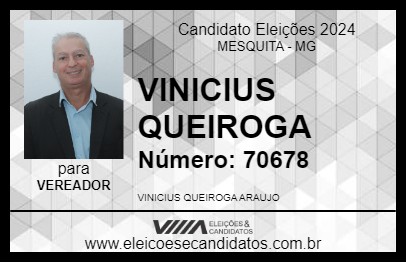 Candidato VINICIUS QUEIROGA 2024 - MESQUITA - Eleições