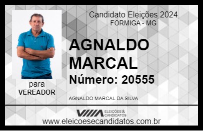 Candidato AGNALDO MARCAL 2024 - FORMIGA - Eleições