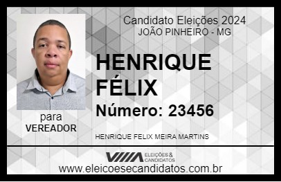 Candidato HENRIQUE FÉLIX 2024 - JOÃO PINHEIRO - Eleições