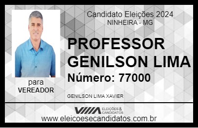 Candidato PROFESSOR GENILSON LIMA 2024 - NINHEIRA - Eleições