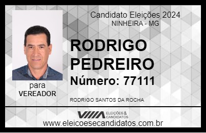 Candidato RODRIGO PEDREIRO 2024 - NINHEIRA - Eleições