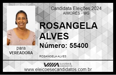 Candidato ROSANGELA ALVES 2024 - AIMORÉS - Eleições