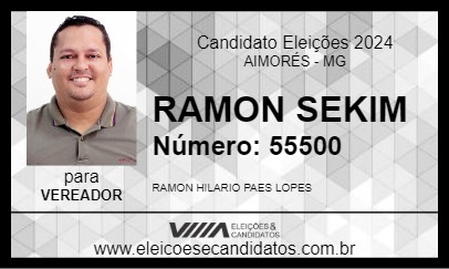 Candidato RAMON SEKIM 2024 - AIMORÉS - Eleições