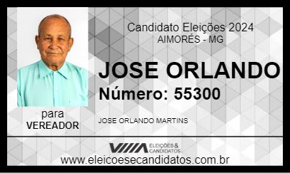 Candidato JOSE ORLANDO 2024 - AIMORÉS - Eleições