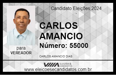 Candidato CARLOS AMANCIO 2024 - AIMORÉS - Eleições