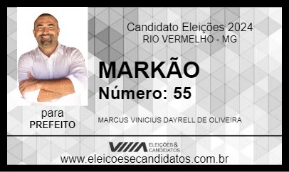 Candidato MARKÃO 2024 - RIO VERMELHO - Eleições