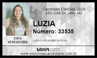 Candidato LUZIA 2024 - SÃO JOSÉ DA LAPA - Eleições